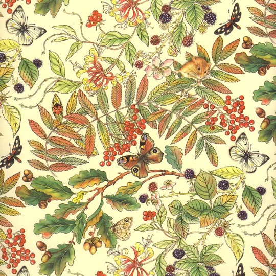 Botanicals and Berries Italian Paper ~ Carta Varese Italy